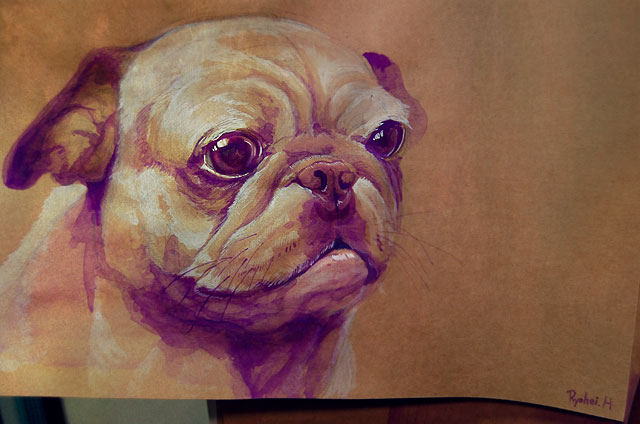 Artist Ryohei Hase pug_by_Ryohei_Hase