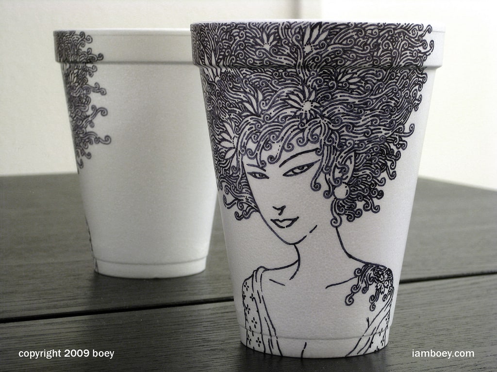 Coffee Cup Artwork by Cheeming Boey 3877845581_03cf14d791_b
