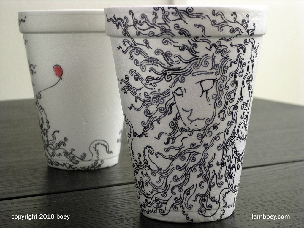 Coffee Cup Artwork by Cheeming Boey 5247761102_ec839e833f_b