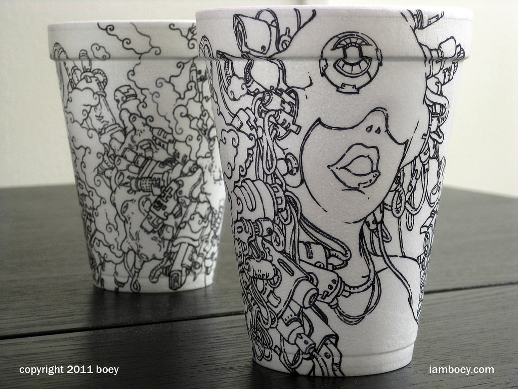 Coffee Cup Artwork by Cheeming Boey 5627894107_d885b1cce8_b
