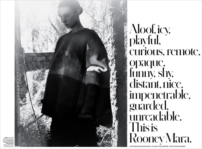 Rooney Mara for The NY Times T Magazine rooney-mara-the-ny-times-t-magazine-02