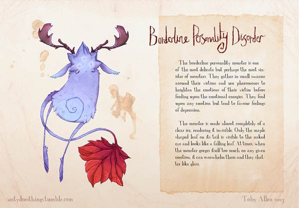 The Monsters of Mental Illness – Illustrations by Toby Allen the-real-monsters_07