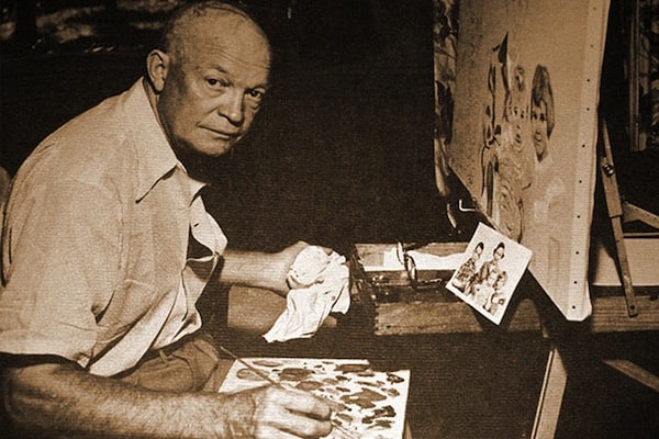 Paintings by World Leaders like Putin, Bush, Hitler, Churchill + Eisenhower paintings-by-world-leaders_40