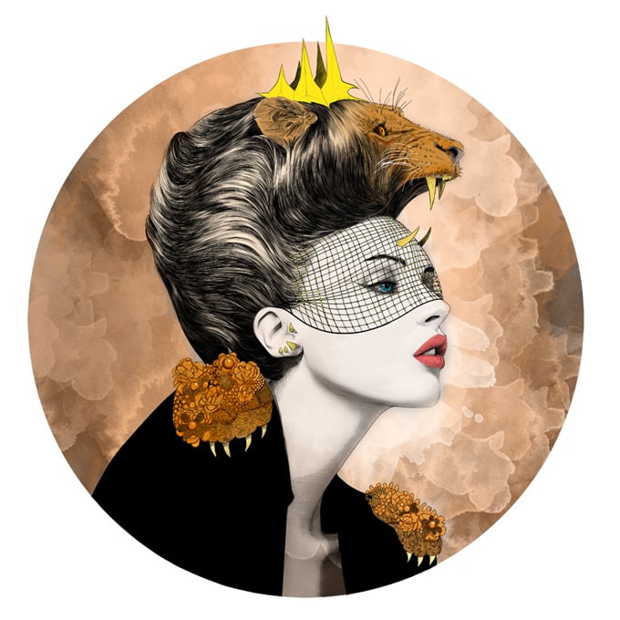 Zodiacal signs by Mustafa Soydan mustafa-soydan-astro-illustrations-leo