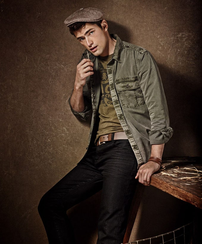 Edita Vilkeviciute and Sean O'Pry for Advertising Campaign "Lucky Brand" lucky-brand-fw13-giampaolo-sgura-10