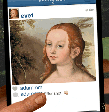 Animated classic paintings by James Kerr scorpiondagger22