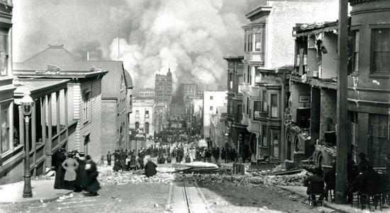 great fire and earthquake in San Francisco – April 18th, 1906