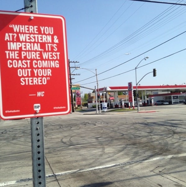 new _rap_quotes_signs_on_original_locations_in_los angeles_2014_03