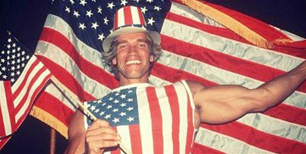 arnold schawrzenegger on the day of citizenship