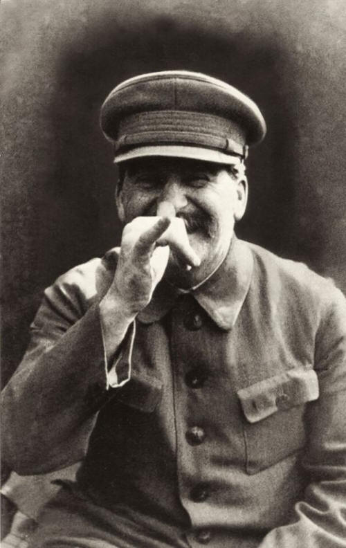 joseph stalin goofing around