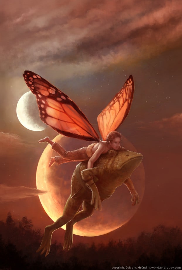 fairy-guy-carrying-toad-full-moon-magic-fantasy-illustration-art-painting-621x919