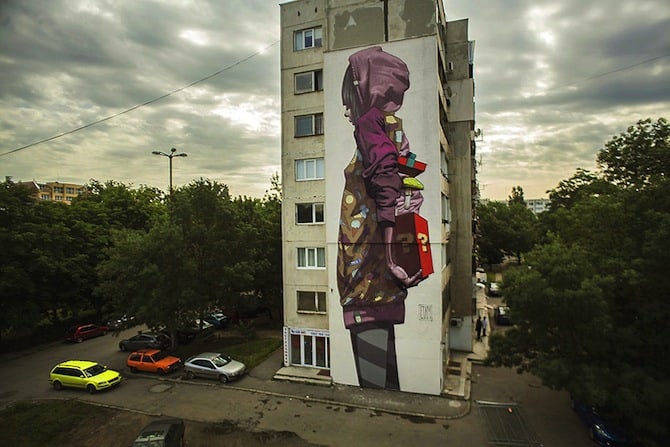 graffiti by polish artists sainer and bezt