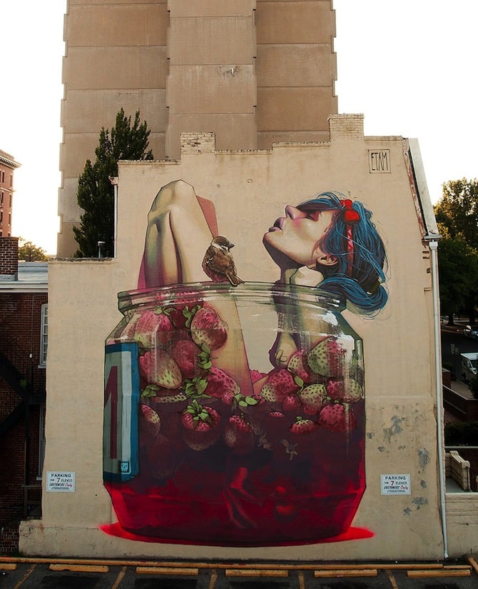 graffiti by polish artists sainer and bezt