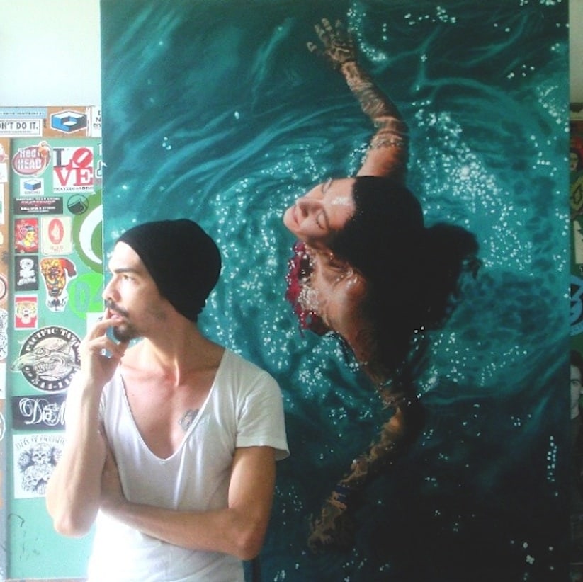 Hyperrealistic Oil Paintings Of People Swimming by Gustavo Silva Nuñez hyperrealistic_oil_paintings_of_people_swimming_by_gustavo_silva_nunez_2014_04