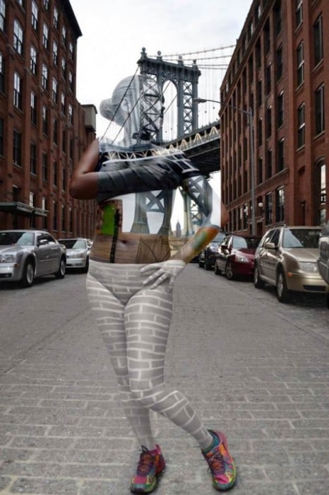 Body-Painted Models Blend Into Famous NYC Landmarks By Trina Merry