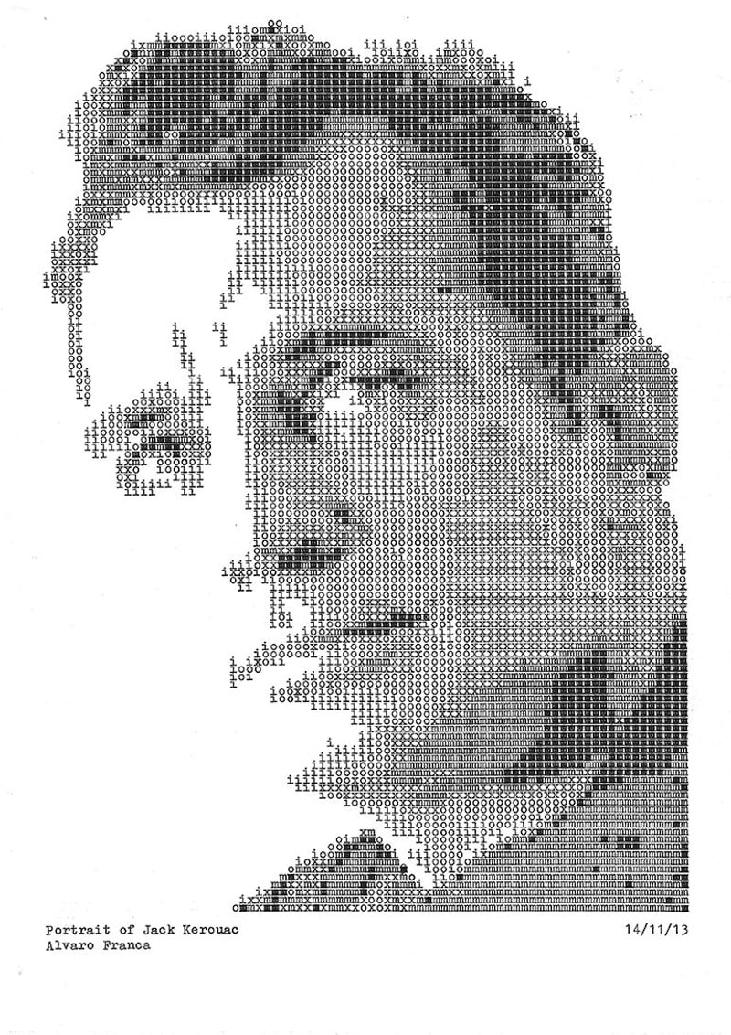 Typewritten_Portraits_BW_Portraits_Of_Literary_Authors_Created_With_A_Typewriter_2014_02