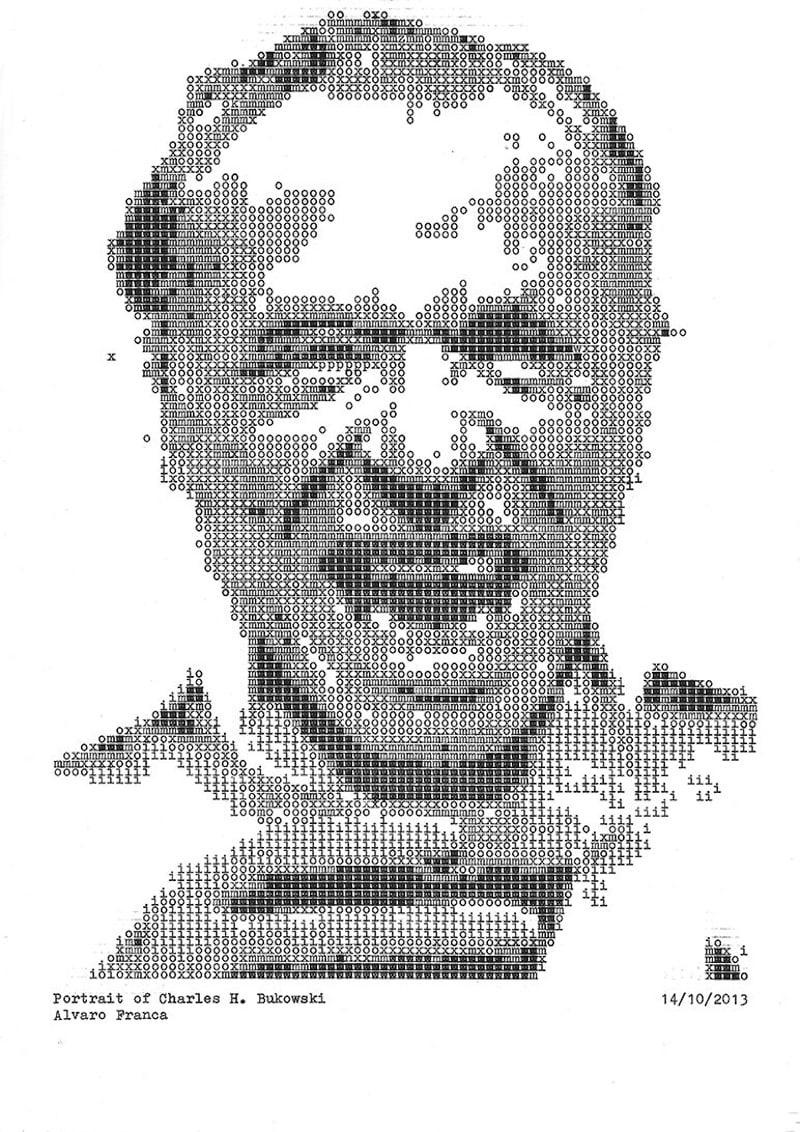 Typewritten_Portraits_BW_Portraits_Of_Literary_Authors_Created_With_A_Typewriter_2014_04