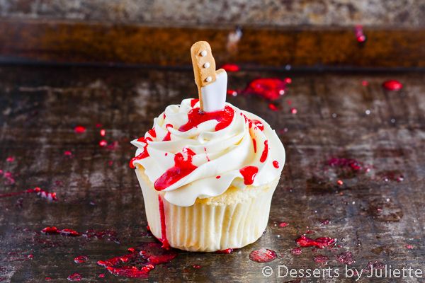 Blood Splatter Cupcakes from Desserts by Juliette 2