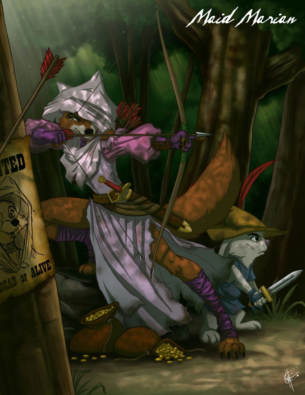 Twisted Disney Princesses 109_17-maid_marian_by_jeftoon01