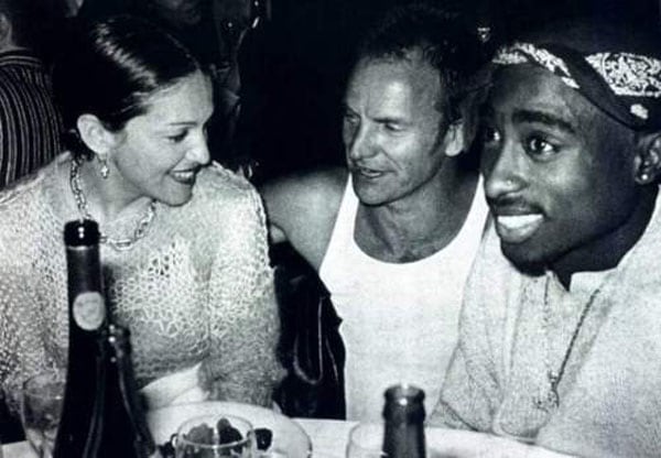madonna, sting and tupac hanging out