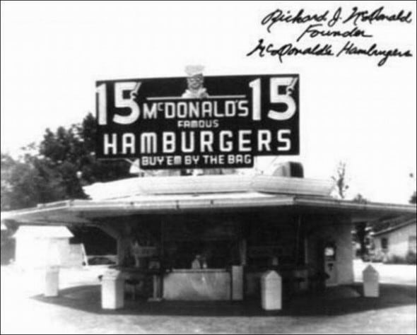 one of the first mcdonald’s restaurant