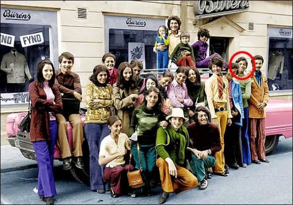 60 Historical Photos Worth 1000 Words osama bin laden with his family visiting falun in sweden in 70′