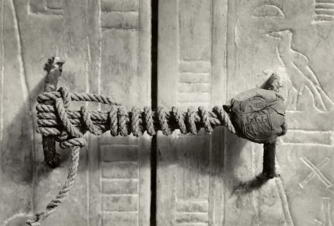 unbroken seal on king tutankhamen's tomb