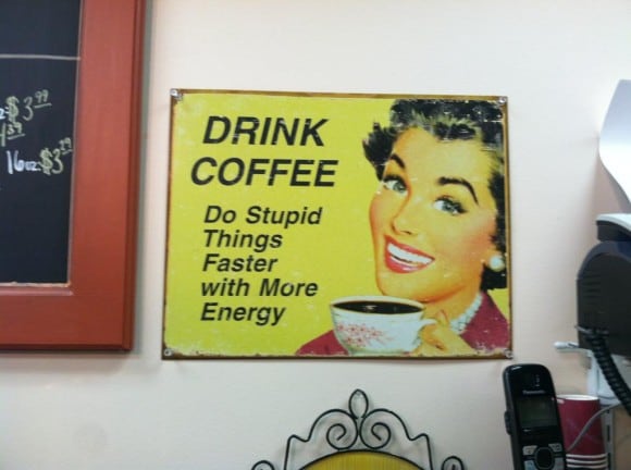 drink coffee