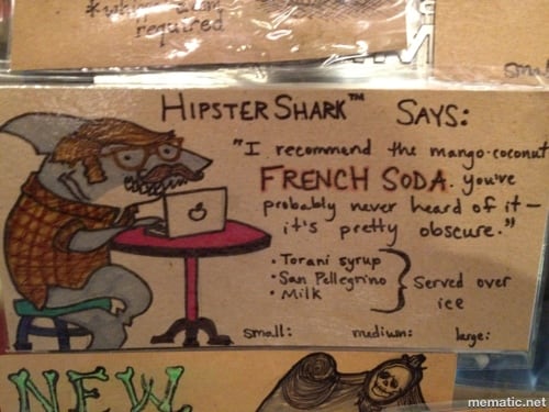 hipster shark