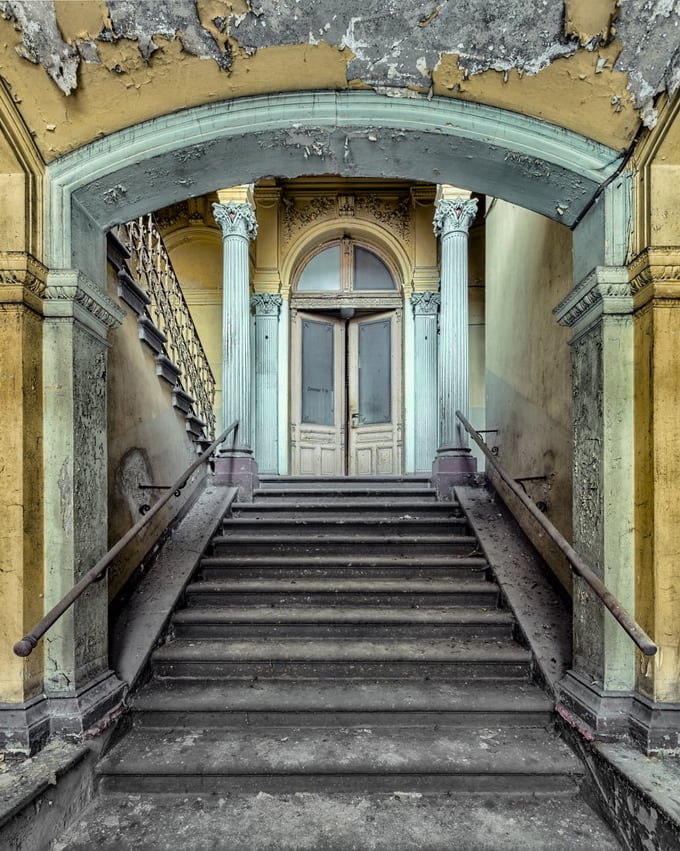 abandoned baroque staircase
