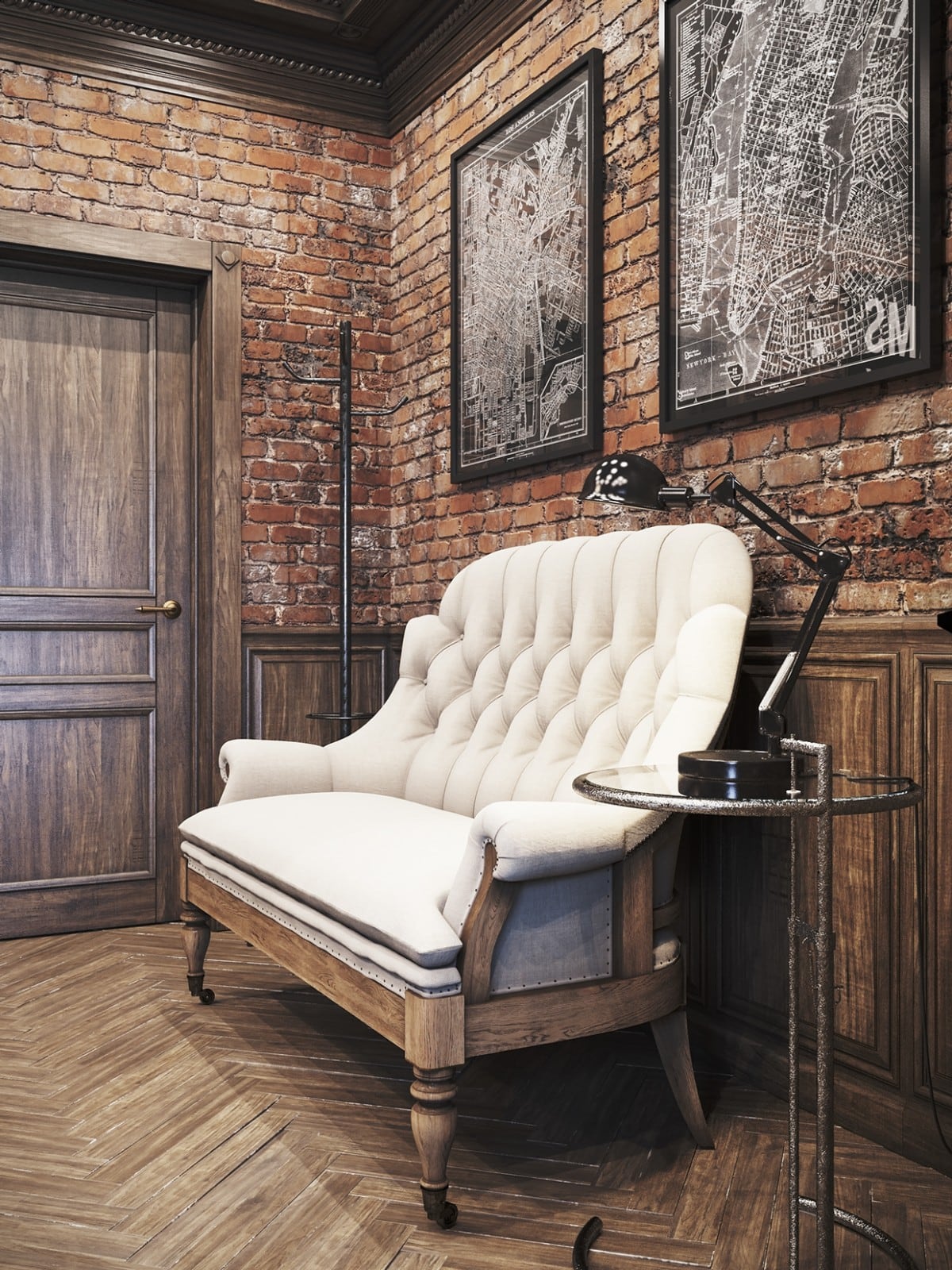 vintage office for a private residence denis krasikov - www.homeworlddesign. com (8)