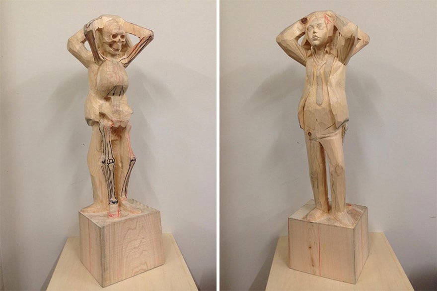 Wood-Sculptures-Of-Bizarrely-Twisted-Characters-By-A-Surreal-Japanese-Artist-11