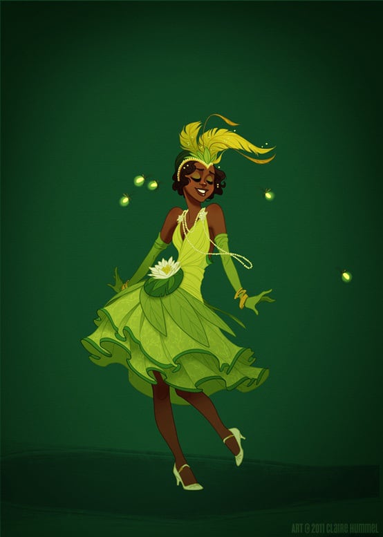 Disney Princesses In Accurate Fashion by Claire Hummel disney-princess-in-accurate-period-clothing-chicquero-fashion-2-princess-tiana