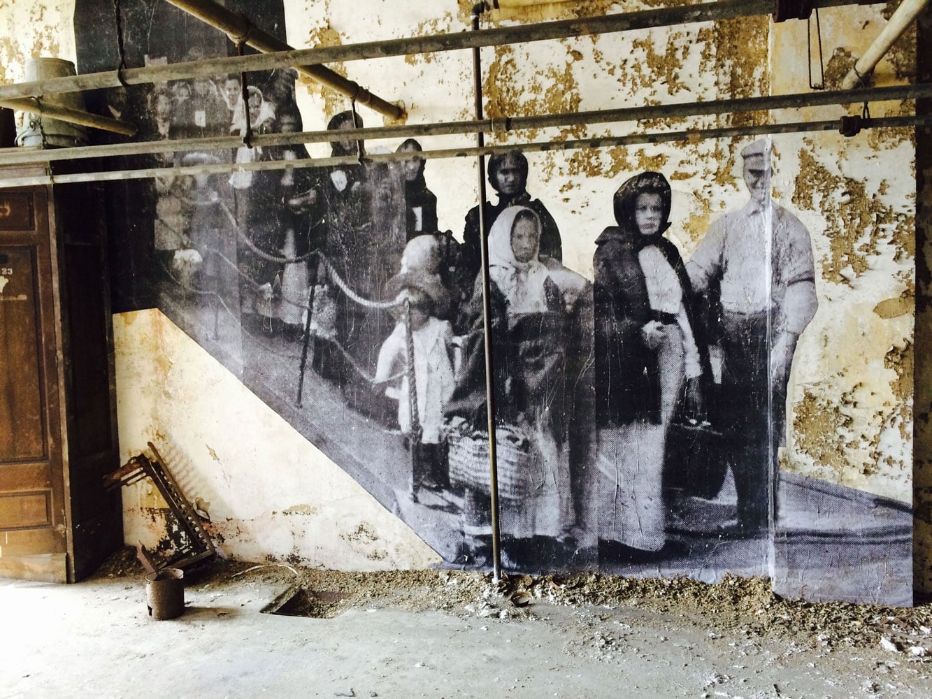 Haunting Photo Exhibition In Abandoned Ellis Island Hospital by JR juxtapozjrellis12