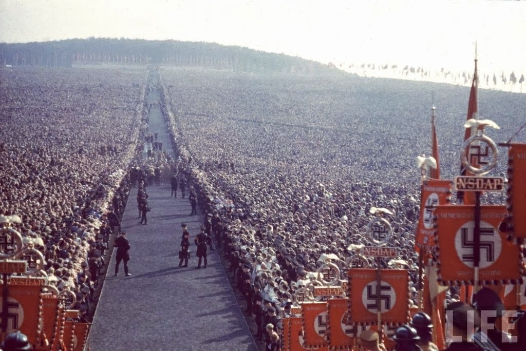 Nazi rally at Nuremberg in 1937.