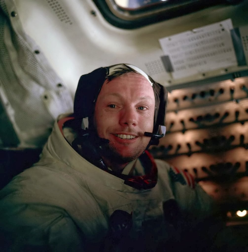 Neil Armstrong after his Moonwalk.