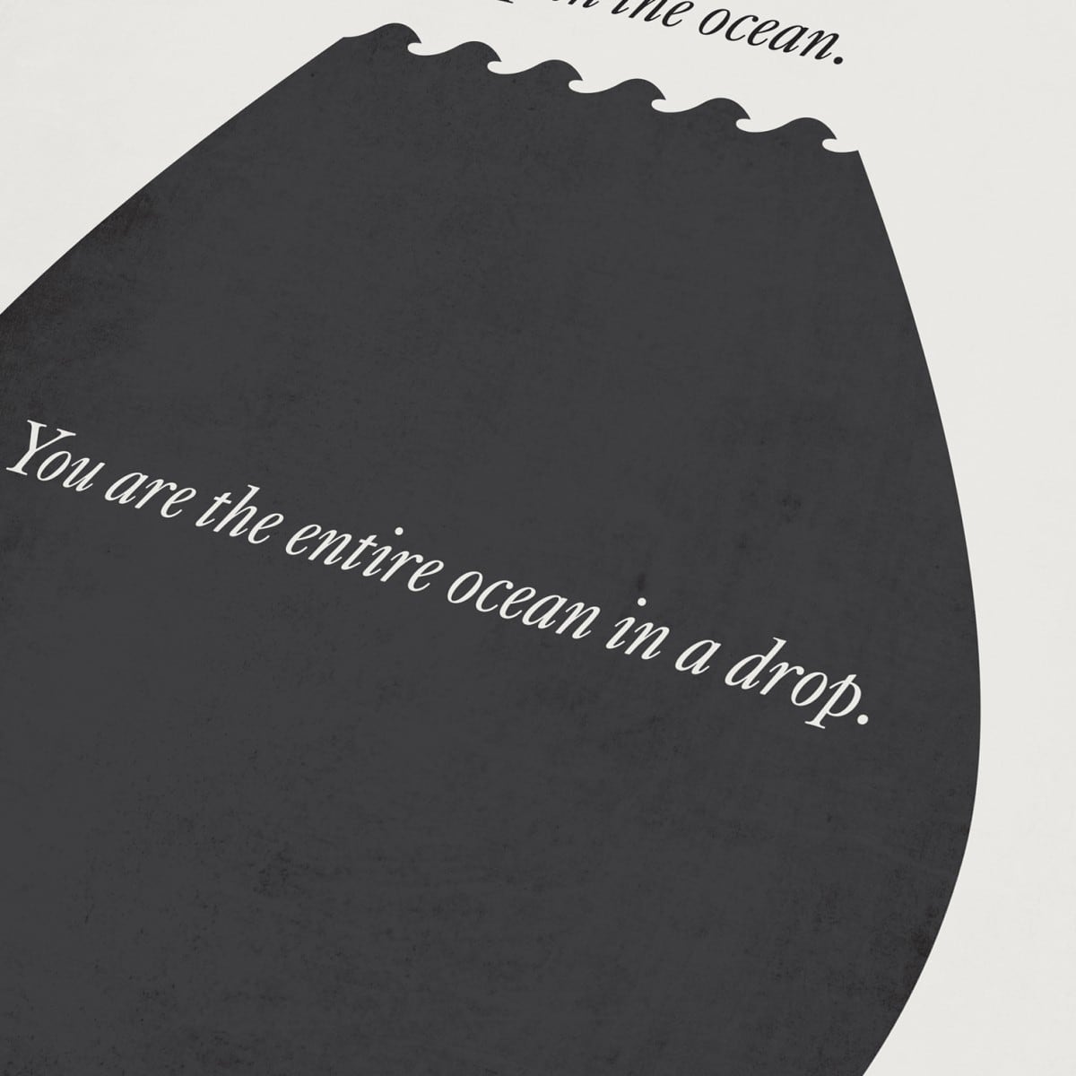minimalist poster quote