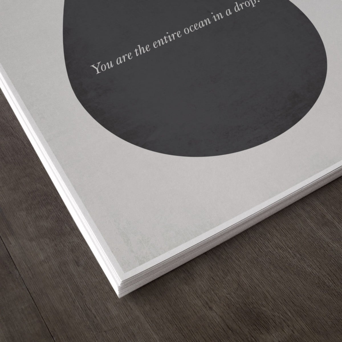 minimalist poster quote