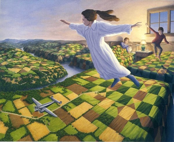 Mind Bending Optical Illusion Paintings by Rob Gonsalves rob_gonsales_2