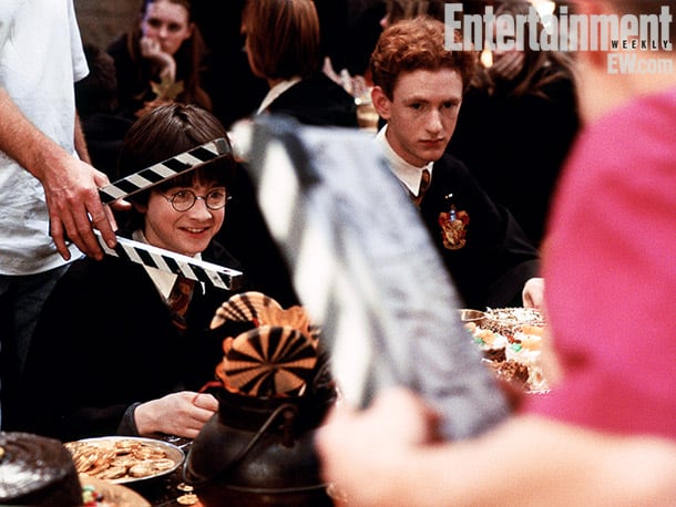 radcliffe and chris rankin, harry potter and the sorcerer's stone (2001) image credit: peter mountain 