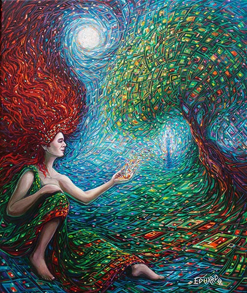 Tangled Oil Paintings of Eduardo Rodriguez Calzado saving-dreams