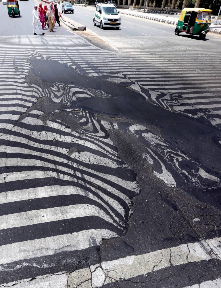 Roads Are Melting in India Because Of Insane Heatwave