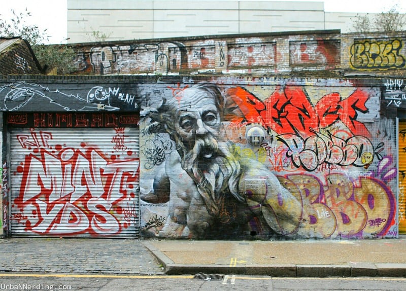 Impressive blend of Greek Gods And Chaotic Backdrop of Graffiti by Pichi & Avo pichiavo-4