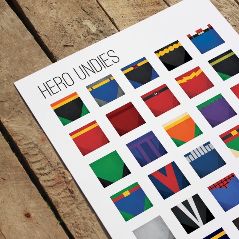superhero undies print