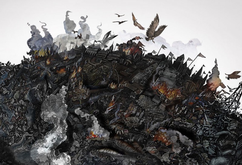 Detailed Series Of Drawings Showing the Harm We've Done to Earth yin_yang_14