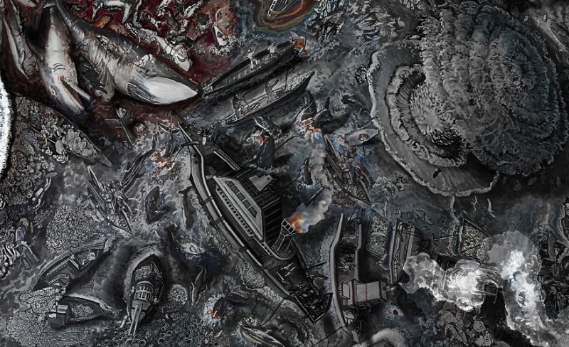 Detailed Series Of Drawings Showing the Harm We've Done to Earth yin_yang_15