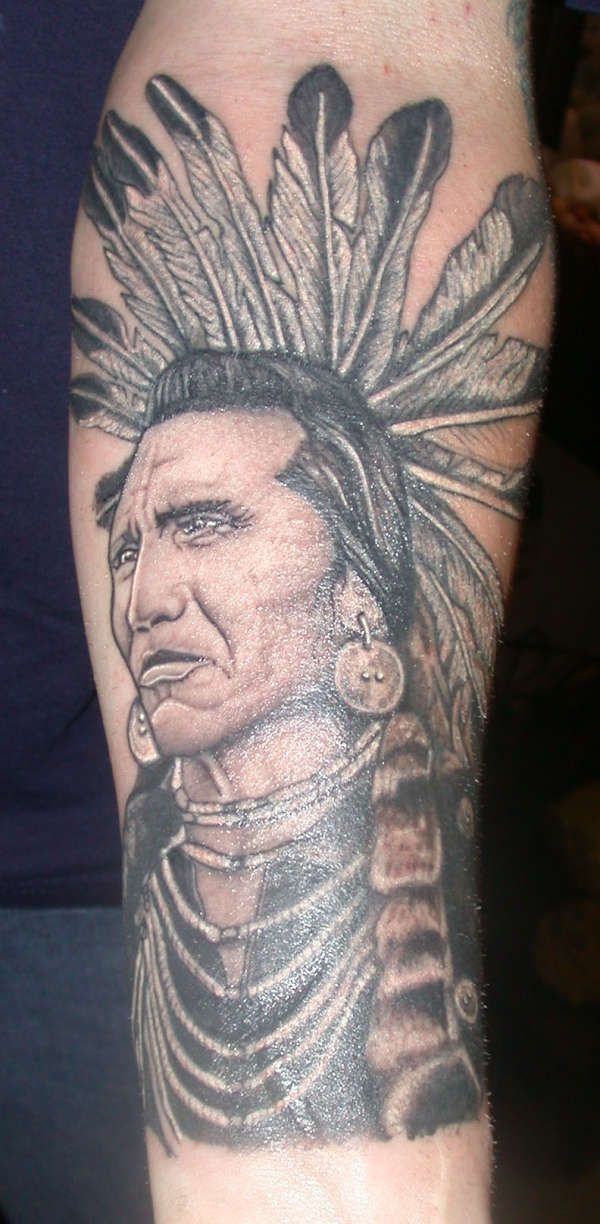 native american female warrior tattoo