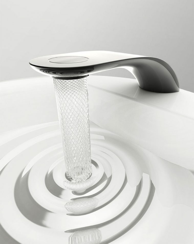 Student Designed A Faucet That Saves Water By Swirling It Into Delicate Patterns