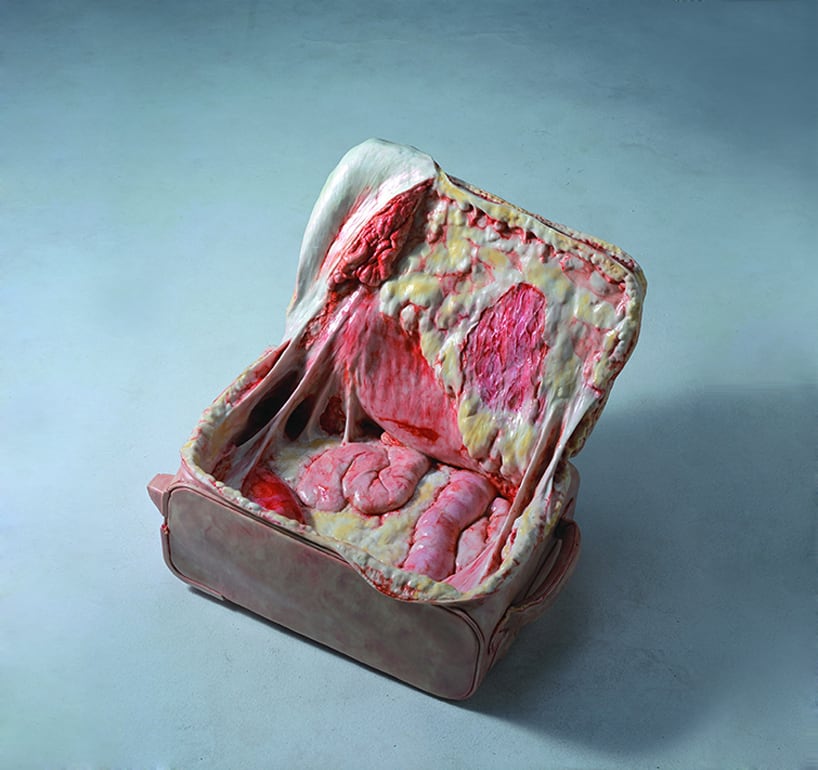Disturbing Fleshy Sculptures Of Cao Hui cao-hui-gutsy-flesh-sculpture-designboom-03