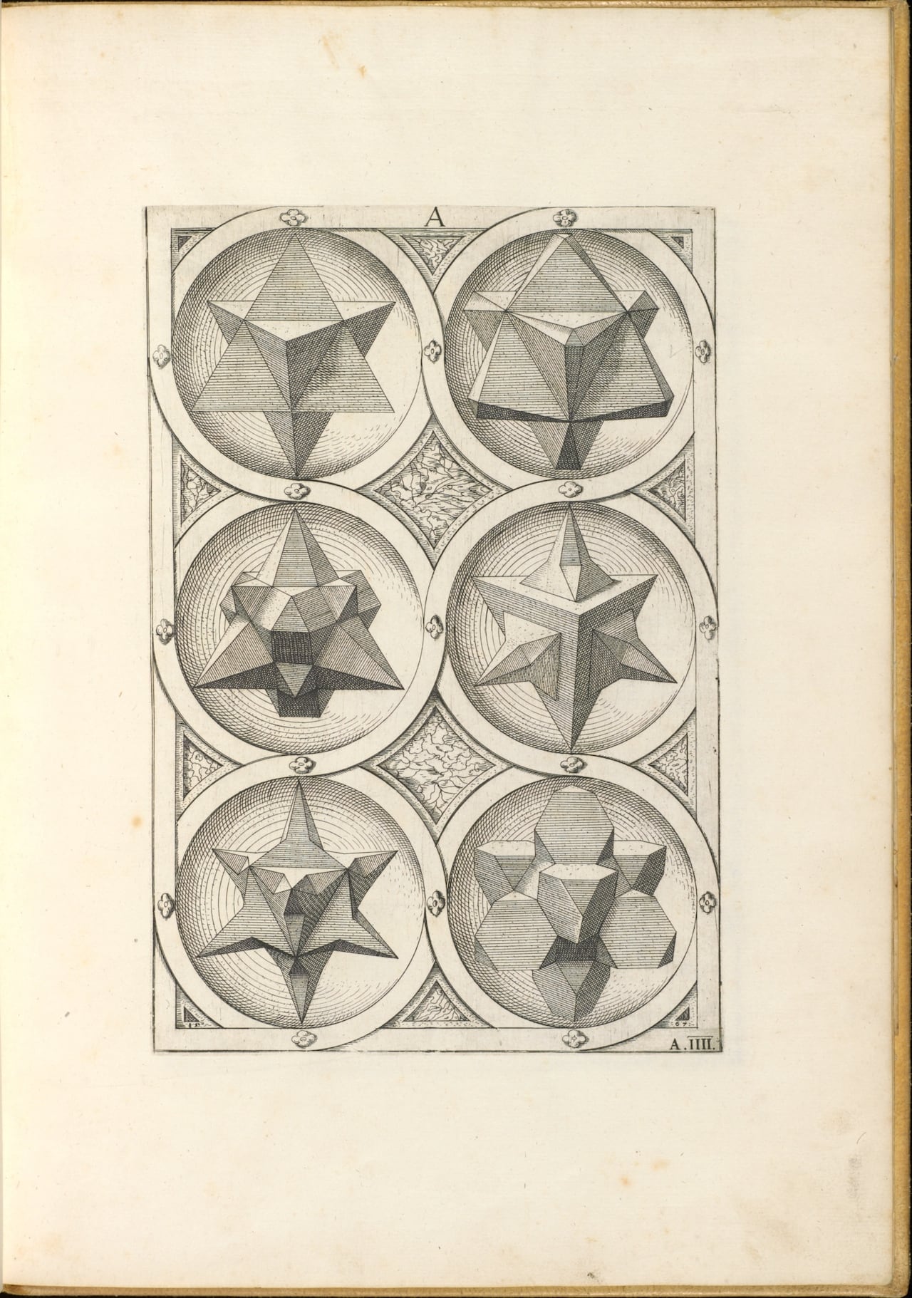 Page from Wenzel Jamnitzer’s ‘Perspectiva corporum regularium’